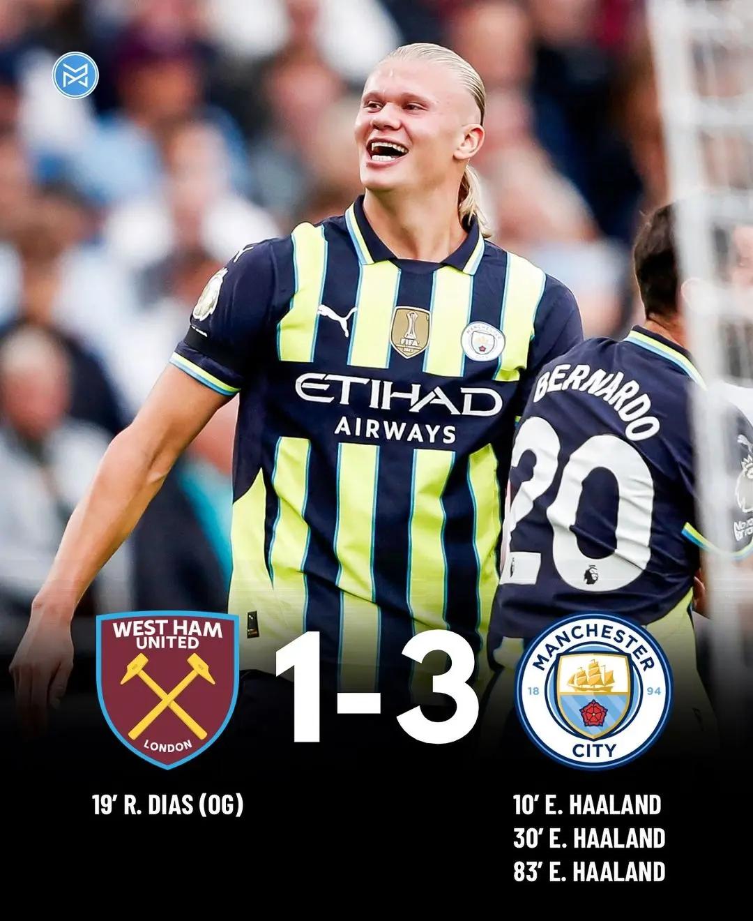 开云体育官网入口-关于哈兰德帽子戏法助曼城大胜，金靴稳了？的信息